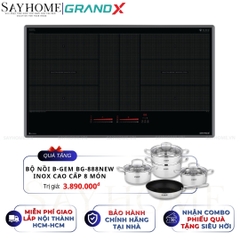 Bếp từ đôi GRANDX GX IH988G Series 9 - Bảo hành chính hãng 3 năm