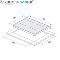 Bếp từ đôi GRANDX GX IP659SE Series 6 - Bảo hành chính hãng 3 năm