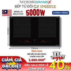 Bếp từ đôi GRANDX GX IP659SE Series 6 tại Thành phố Hồ Chí Minh