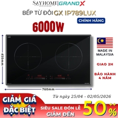 Bếp từ đôi GRANDX GX IP789Lux Series 7 - Bảo hành chính hãng 4 năm
