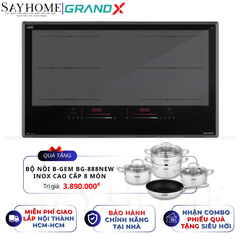 Bếp từ đôi GRANDX GX IP839Pro Series 8 - Bảo hành chính hãng 5 năm