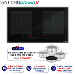Bếp từ đôi GRANDX GX IP856Pro Series 8 - Bảo hành chính hãng 5 năm