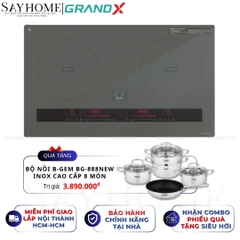 Bếp từ đôi GRANDX GX IP879JP Series 8 - Bảo hành chính hãng 5 năm
