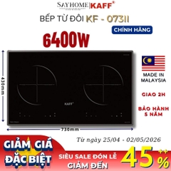 Bếp từ đôi KAFF KF-073II - Bảo hành chính hãng 5 năm