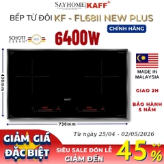 Bếp từ đôi KAFF KF-FL68II NEW PLUS - Bảo hành chính hãng 5 năm