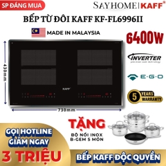 Bếp từ đôi KAFF KF-FL6996II - Bảo hành tại nhà 5 năm toàn quốc - Hàng chính hãng