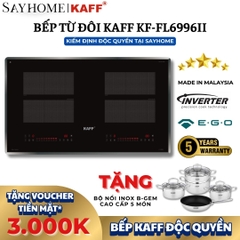 Bếp từ đôi KAFF KF-FL6996II - Bảo hành tại nhà 5 năm toàn quốc - Hàng chính hãng