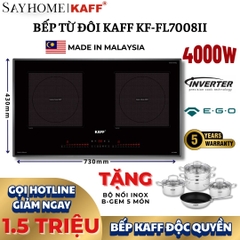 Bếp từ đôi KAFF KF-FL7008II -  Bảo hành chính hãng 5 năm tại nhà
