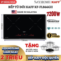 Bếp từ đôi KAFF KF-FL866GII -  Bảo hành chính hãng 5 năm tại nhà