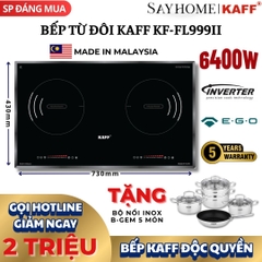 Bếp từ đôi KAFF KF-FL999II - Bảo hành chính hãng 5 năm