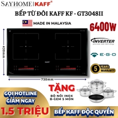 Bếp từ đôi KAFF KF - GT3048II -  Bảo hành chính hãng 5 năm tại nhà