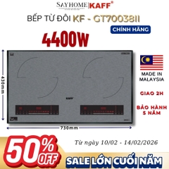 Bếp từ đôi KAFF KF-GT70038II- Bảo hành chính hãng 5 năm