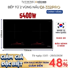 Bếp từ đôi Kocher DI-332 PRO - BH 3 năm