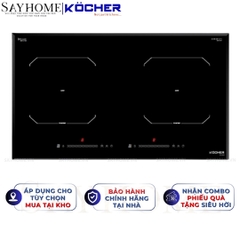 Bếp từ đôi Kocher DI 608 -  Bảo hành 3 năm