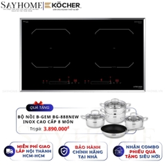Bếp từ đôi Kocher DI-608SE - BH 3 năm