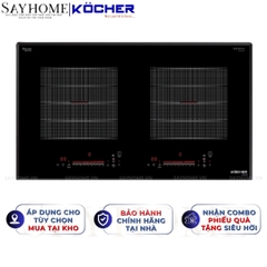 Bếp từ đôi Kocher DI 615 -  Bảo hành 3 năm