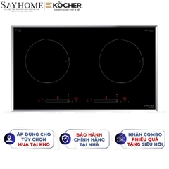 Bếp từ đôi Kocher DI-628SE - BH 3 năm