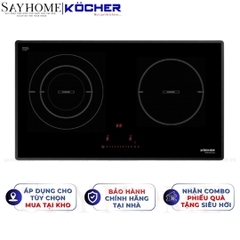 Bếp từ đôi Kocher DI 801GE IPLUS -  Bảo hành 3 năm