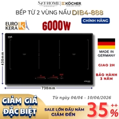 Bếp từ đôi Kocher DIB4 888  -  Bảo hành 3 năm