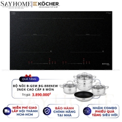 Bếp từ đôi Kocher X-Nano 6 Plus -  Bảo hành 3 năm