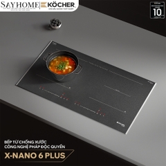 Bếp từ đôi Kocher X-Nano 6 Plus -  Bảo hành 3 năm