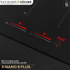 Bếp từ đôi Kocher X-Nano 8 Plus -  Bảo hành 3 năm
