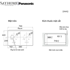 Bếp từ đôi Panasonic KY-A1W70 tại thành phố Hồ Chí Minh
