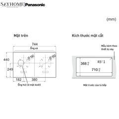 Bếp từ đôi Panasonic KY-C1W70 tại thành phố Hồ Chí Minh