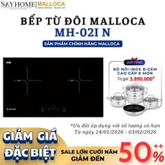 Bếp từ đôi MALLOCA MH-02I N - Hàng chính hãng