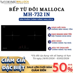 Bếp từ đôi Malloca MH-732 IN - Hàng chính hãng Malloca