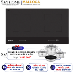 Bếp từ đôi MALLOCA Skylux MH-802 - Hàng chính hãng