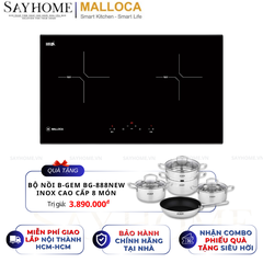 Bếp từ đôi MALLOCA MH-02I N - Hàng chính hãng