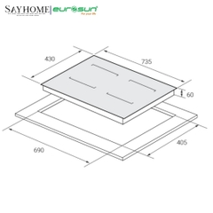 Bếp từ đôi EUROSUN EU-T256XPro tại thành phố Hồ Chí Minh