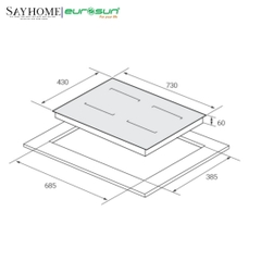 Bếp từ đôi EUROSUN EU-T769Pro tại thành phố Hồ Chí Minh