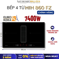 Bếp từ kết hợp máy hút mùi MALLOCA HIH 860 FZ 4 vùng nấu - Hàng chính hãng