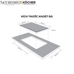 Bếp từ đôi Kocher DI-336PRO - BH 3 năm