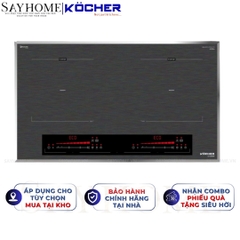 Bếp từ đôi Kocher DI-338SE -  Bảo hành 3 năm