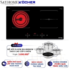 Bếp điện từ đôi Kocher EI-633 -  Bảo hành 3 năm