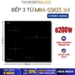Bếp từ Malloca MH-5903 IN 3 vùng nấu - Hàng chính hãng