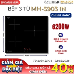 Bếp từ Malloca MH-5903 IN 3 vùng nấu - Hàng chính hãng