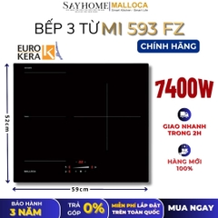 Bếp từ MALLOCA MI 593 FZ 3 vùng nấu - Hàng chính hãng