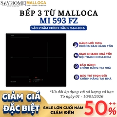 Bếp từ MALLOCA MI 593 FZ 3 vùng nấu - Hàng chính hãng