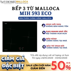 Bếp từ MALLOCA MIH 593 ECO 3 vùng nấu - Hàng chính hãng