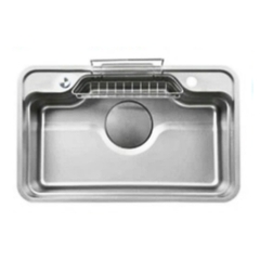 Chậu rửa chén bát B-GEM BG-7548/7848/8050 Sky 3D bán nguyệt inox304 1 ngăn - Hàng chính hãng B-GEM