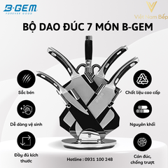 Bộ dao đúc nguyên 7 món cao cấp B-Gem BG-07