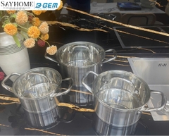 Bộ nồi B-GEM BG-379 3 món - Hàng chính hãng