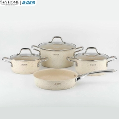 Bộ nồi B-GEM BG-868 EVIAN chống dính tráng men sứ cao cấp tại Thành phố Hồ Chí Minh