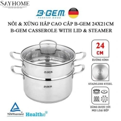 Bộ nồi B-GEM BG-888NEW 5 món -Hàng chính hãng B-GEM
