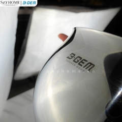 Bộ nồi bầu B- GEM BELLY BG-988 ARIC inox 304 cao cấp kèm chảo chống dính kim cương - Hàng chính hãng