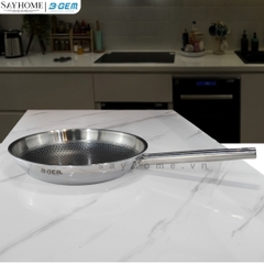 Bộ nồi bầu B- GEM BELLY BG-988 ARIC inox 304 cao cấp kèm chảo chống dính kim cương - Hàng chính hãng